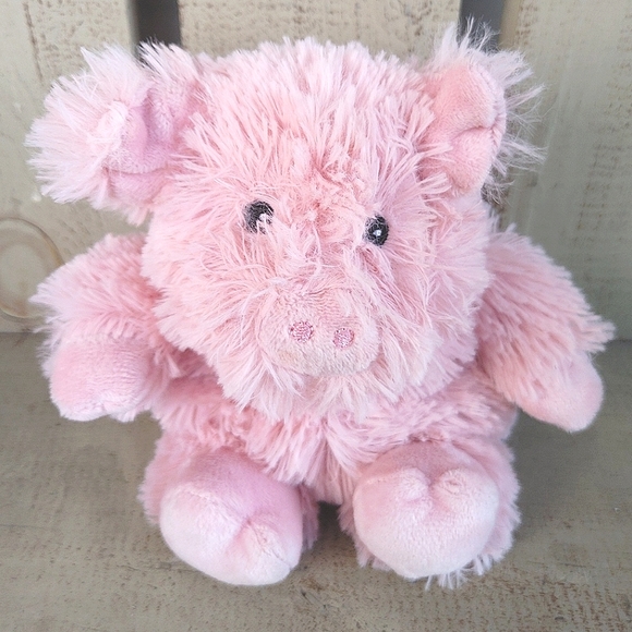 Warmies Juniors Plush Pink Pig Microwavable Stuffed Toy Animals 9" Heatable Soft - Picture 3 of 12